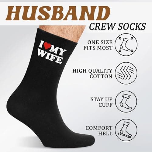 VICRAZY Birthday Gifts For Husband From Wife – Couple Gifts For Anniversary - Funny Stocking Stuffers, Christmas gifts For Him, Present for Valentine's Day, Father's Day - I Love My Wife