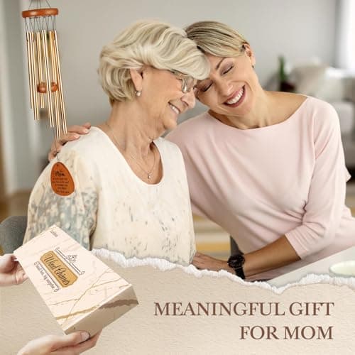 Gifts for Mom, Moms Wind Chimes, Mother's Day Best Gift for Mom, Mother Birthday Gift from Daughter Son, Love Reminder Gifts for Birthday Thanksgiving Christmas