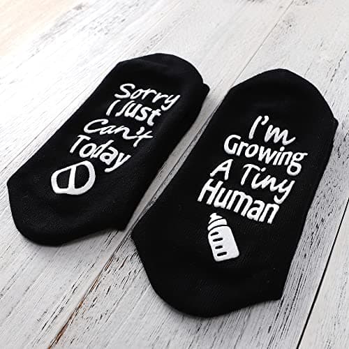 Pregnancy New Mom To Be Gift Growing a Tiny Human Socks Gifts For Pregnant Women Mother's Day