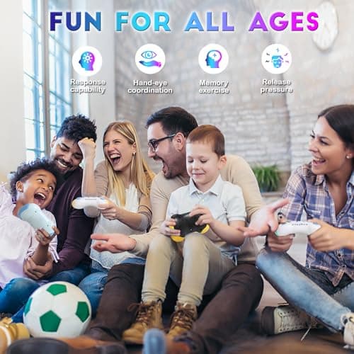 Fast Push Fidget Toys Handle, Flashing Handheld Game for Kids Teens Adults, Electronic Brain & Memory Game, Quick Push Buttons Gamepad, Xmas Birthday Gifts STEM Toys for Boys Girls