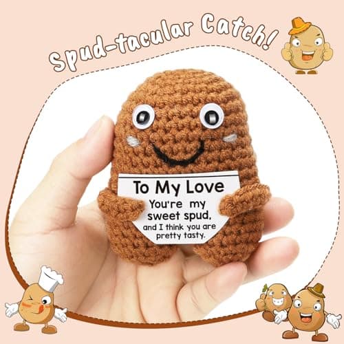 I Love You Gifts, Romantic & Naughty Crochet Potato for Him Her, Husband Boyfriend bf Gift from Wife Girlfriend gf, Best for Lover's Birthday, Christmas, Valentine's, Anniversary
