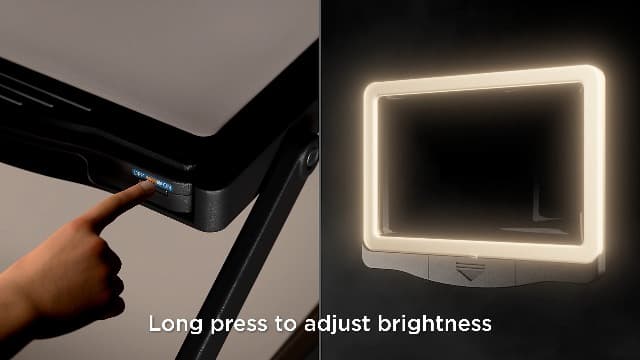 MAGNIPROS Patented 5X Large LED Page Magnifier with Detachable Stand | Eye Caring 3 Color Light Modes & Anti-Glare Lens to Reduce Eye Strain-Ideal for Reading Fine Print, Crafting, Low Vision Seniors