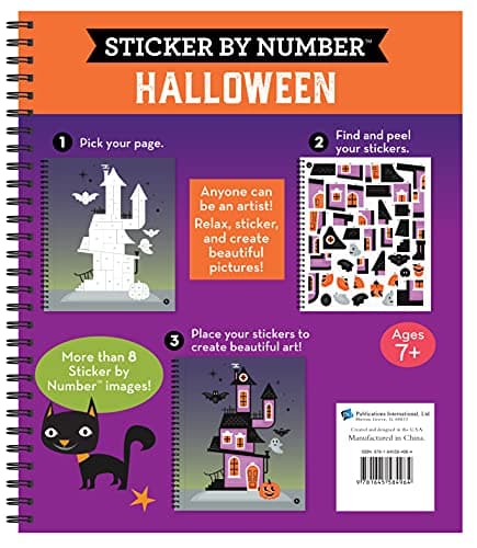 Brain Games - Sticker by Number: Halloween (Volume 1)