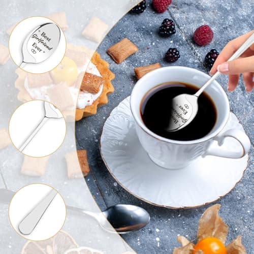 Cool Birthday Gifts for Girlfriends Women, Best Girlfriend Gifts for Gf, Christmas Gift for Girlfriend Romantic, Cute Valentines Day Mothers Day Graduation Spoon Gift for Girlfriends Birthday Unique