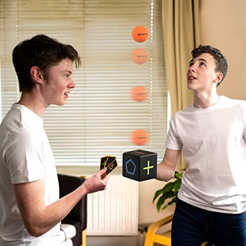 KOMBOID Ball Bouncing Skill Game for Teenagers and Adults. 12+ Years Old. Cube X 1, Single Cube, 2 Balls.