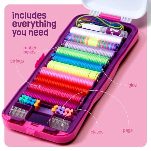 Pretty Me Friendship Bracelet Making Kit for Girls - Crafts for Girl - String Bracelets Maker - Gifts for 8-12 Year Old Kid - Birthday Gift Ideas & Kits Toys Ages 8, 9, 10, 11, 12 - Kids Age 8-12 Olds