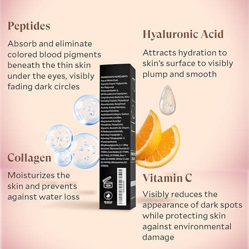 Fièra Luxury Concealer & Foundation with Anti-Aging Ingredients - Full Coverage for Dark Circles, Wrinkles, Fine Lines, and Spots, All-Day Wear For Mature Skin - Light, 0.5 FL. OZ. / 15 ML