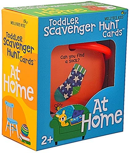 MOLLYBEE KIDS Toddler Scavenger Hunt Cards at Home, Toddler Activity, Ages 2, 3, Indoor Scavenger Hunt Game