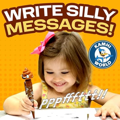 Farting Poop Pen with Multiple Funny Sounds - Perfect Novelty Gift for Teens, Kids & Boys - Functioning Pen & Prank Toy for The Entire Family, Fun Gag Gifts with Big Laughs (Original)