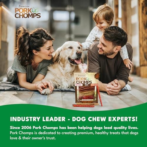 Pork Chomps Dog Chews, 5-inch Munchy Sticks, Assorted Flavors, 50 Count (Pack of 1)