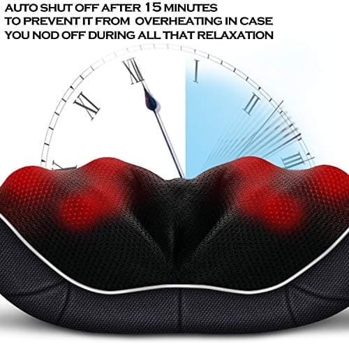 VIKTOR JURGEN Christmas Gifts for Women & Men, Shiatsu Neck and Shoulder Massager with Heat Deep Tissue Kneading Sports Recovery Massagers for Back, Foot, Relaxation Gifts for Wife, Husband, Him, Her