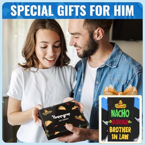 HAPPYPOP Novelty Family Gifts - Gifts for Son Uncle Grandson Nephew, Funny Men Socks