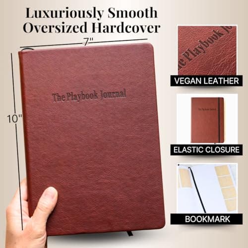 The Playbook Journal - A Basketball Playbook Notebook, Basketball Coach Gifts for Men & Women & Players, Coaching Notebook for Coach Appreciation Gifts
