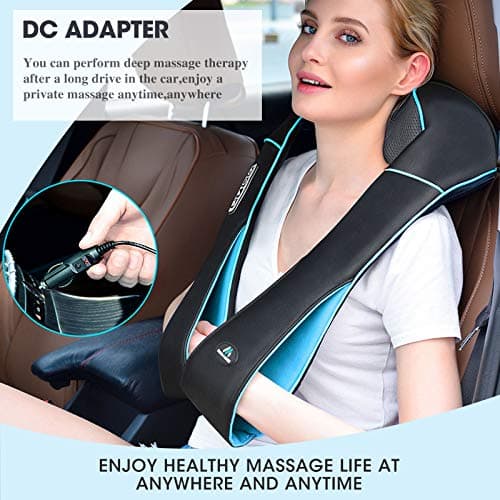 MagicMakers Electric Shiatsu Neck Massager with Heat - Pain Relief for Back, Shoulders & Feet - Gift for Men, Women, Mom & Dad - From Daughter or Son - Ideal for Christmas, Mother's Day & Father's Day