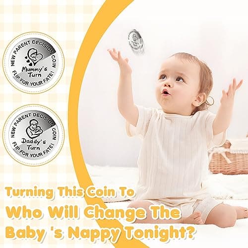 Pregnancy Gifts for First Time Moms - New Parents Gift Set Pregnancy Announcement Baby Shower Basket Mom & Dad Mugs, Baby Ultrasound Frame, Decision Coin, Onesie, Bib and Socks