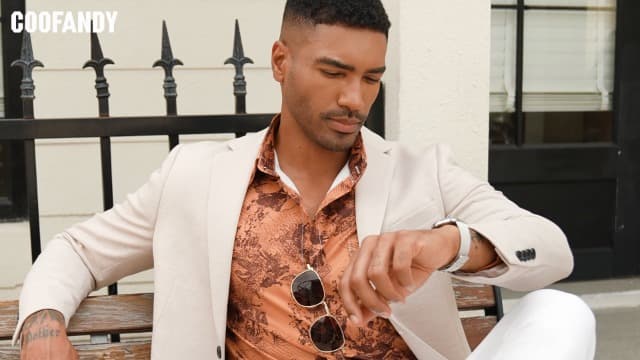 COOFANDY Mens Casual Blazer Knit Sport Coat Lightweight Two Button Suit Jacket