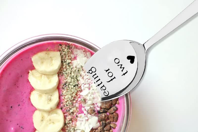 Pregnancy Gifts for First Time Moms Eating for Two Spoon for Soup Cereal Spoons Gift for Pregnant Women New Mom Mommy Mama To Be Gift Pregnancy Announcement Gifts