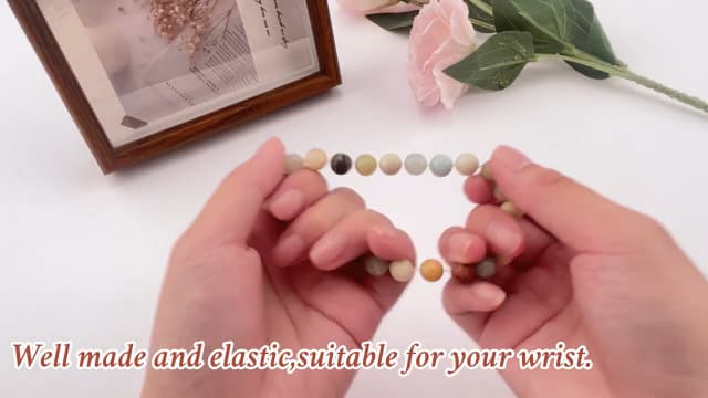 Sisadodo Going Away Gifts for Men Women Coworker Natural Stone Bracelet for Farewell Retirement Gift for Colleague Inspirational Gifts