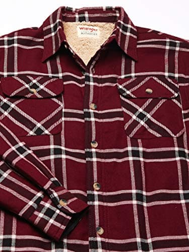 Wrangler Authentics Men's Long Sleeve Sherpa Lined Shirt Jacket