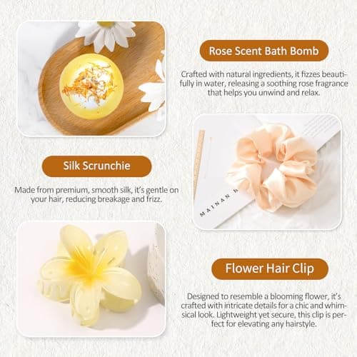 30th Birthday Gifts for Women, Unique 30 Year Old Birthday Gifts for Women, 30th Bday Decorations for Her, Gift for 30th Bday Woman w/ 16oz Coffee Cup, Candle, Bracelet, Hair Clip, Card, 7PCS