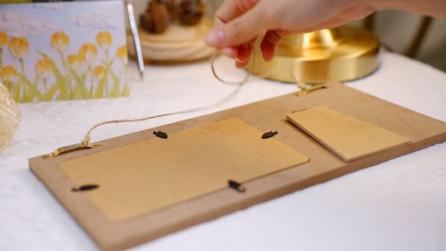 Jetec Wooden Friends Picture Frame 12 x 5.5 Inch Photo Frame Graduation Day Dear Friends Gifts Long Distance Friendship Photo Gifts(Brown)