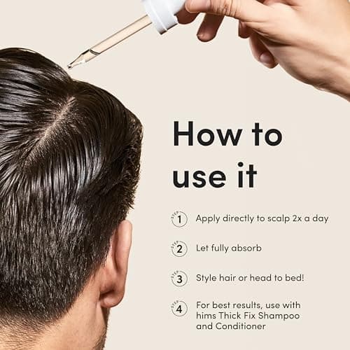 hims Extra Strength Hair Regrowth Treatment for Men with 5% Topical Minoxidil Solution for Hair Loss and Thinning Hair, Unscented, 2 Pack