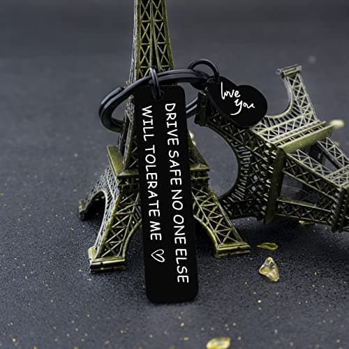 Mens Fathers Day Dad Gifts for Him Naughty Birthday Bf Gifts Anniversary Keychain for Men Sweetest Day for Him Husband Boy Friend Drive Safe Couples from Girlfriend Wife Gift Her Fiance Christmas