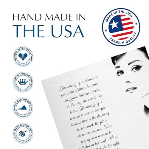 The Beauty of a Woman Wall Art Print – Famous Inspirational Quote Poster – Elegant Feminine Home Décor for Bedroom, Office, or Living Room – Meaningful Gift for Women, Mom, or Friend.11x14 Unframed