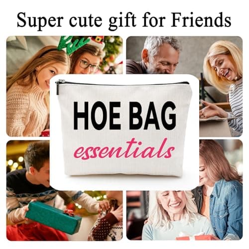 Funny Gifts for Women, Friends, Hostess Gift Ideas Cool Gifts for Women Girls Birthday Gift Ideas Gag gifts Girls Weekend Overnight Fun Makeup Travel Bag Cosmetic Bag
