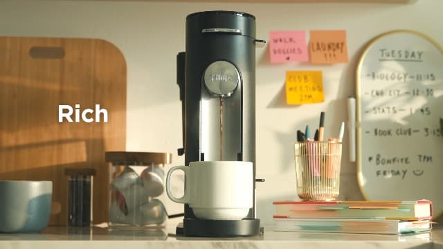 Ninja Pod & Grounds Specialty Single-Serve Coffee Maker, K-Cup Pod Compatible, Brews Grounds, Compact Design, Built-In Milk Frother, 56-oz. Reservoir, 6-oz. Cup to 24-oz. Mug Sizes, Stone, PB051ST