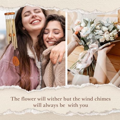 SteadStyle Friend Gifts for Women, Friendship Wind Chime Gifts for Birthday Christmas Friendsgiving, Present for Friends Female Garden Decoration