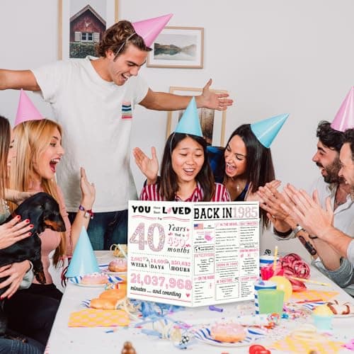 40th Birthday Card,Funny 40th Birthday Gifts for Women Her,Happy 40th Birthday Decorations for Wife,40 Year Old Birthday Card Gifts for Sister Friends