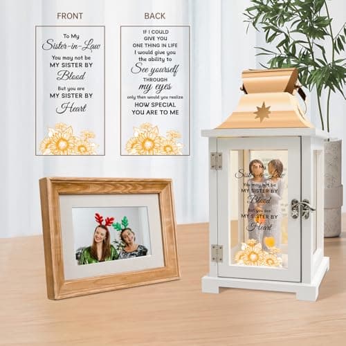 Sister in Law Gifts, Gifts for Sister in Law Birthday Christmas Mother's Day Wedding Gifts Lantern