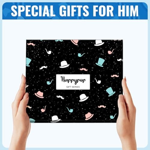 HAPPYPOP Awesome Gifts For Men - Cool Gifts For Son Brother Uncle Nephew Dad Husband, Funny Men Socks