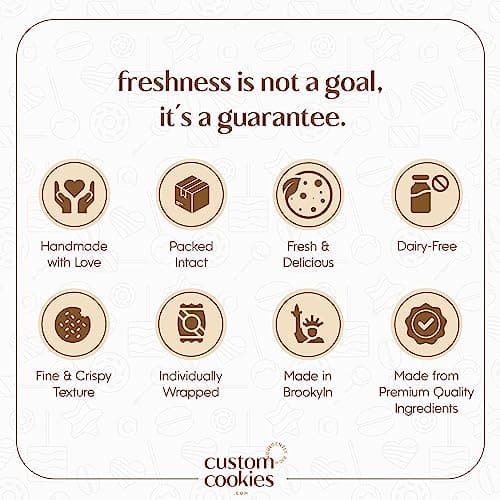 Happy Birthday Gift Basket Custom Sugar Cookies - Happy Birthday Cookies in Gift Box, delivery by Prime - Hand Decorated Kosher Treats for Men, Him, Husband - Bakery & Dessert Gifts as a Birthday Cake