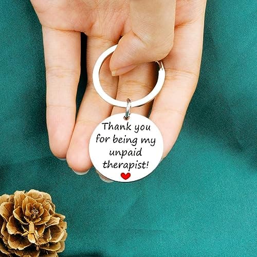 Funny Gifts For Women Best Friend Birthday Gifts Appreciation Keychain For Best Friends Bestie Sister Bff Friend Gift For Women Christmas Gift Unique Thank You For Being My Unpaid Therapist Jewelry