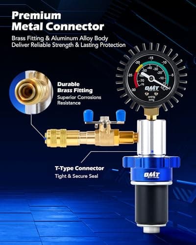 Orion Motor Tech Coolant Vacuum Refill Kit, 13pc Radiator Cooling System Tool Set with Conical Adapter 4 Round Adapters for Leak Detection Cooling Refill, Vacuum Coolant Fill Kit with Splashproof Hose