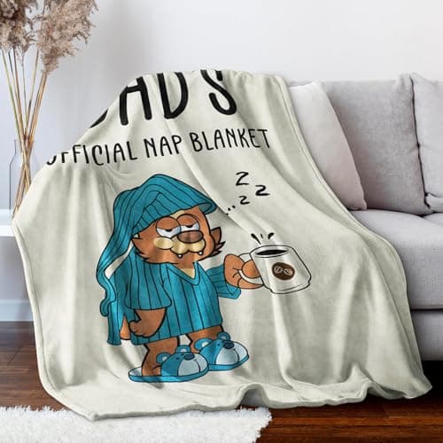 SteadStyle Dad Gifts from Daughter or Son, Dad Birthday Gifts Blanket, Father Gift for Father's Day, Christmas, Thanksgiving, Fluffy Blanket for Daddy, 60'' x 50'' (Beige)