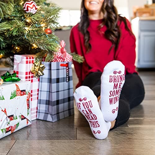 Haute Soiree Women's Novelty Socks - “If You Can Read This, Bring Me Some” - One Size Fits All