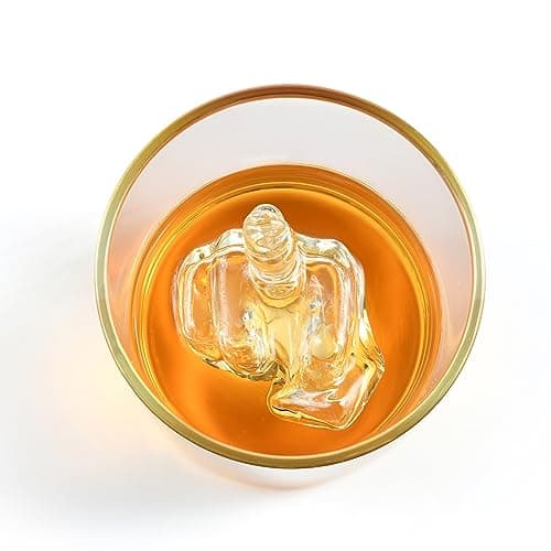 Middle Finger Funny Whiskey Glass – Premium Up Yours Funny Glass for Whiskey, Liquor – Luxurious Gold Rim – Home Bar Accessories Ideal for Man Cave, Fun Gag Gift Patent-Pending
