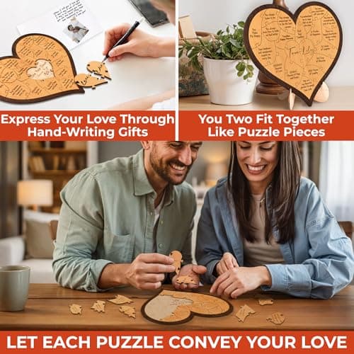 1 Year Anniversary Wood Gifts for Him Boyfriend - One Year Anniversary Wooden Gifts for Men, First Anniversary Wedding Gift for Husband Wife