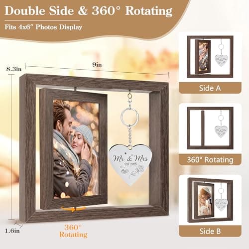 Wedding Gifts for Couples Personalized Wedding Gifts for Newlyweds Gift Wedding Picture Frame Mr and Mrs Wedding Presents for Newlyweds Bridal Shower Gift for Bride