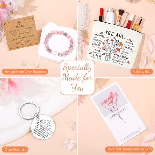 Christian Religious Gifts for Women, Best Friend Sister Mom Christmas Birthday Gifts for Women Friendship Faith, Valentines Mothers Day Easter Ideas Present for Her Friends