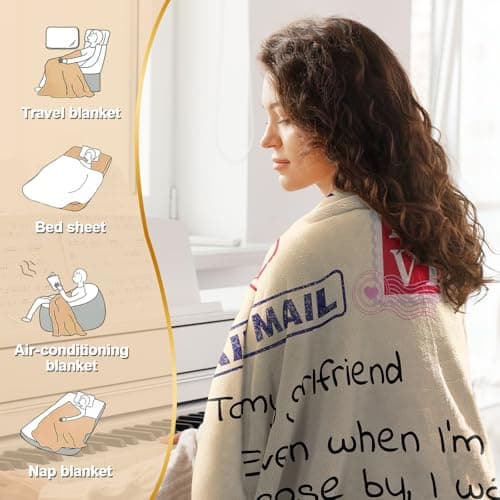 Gifts for Girlfriend Blanket Birthday Gifts for Girlfriend from Boyfriend Christmas Blanket Throw Blanket 60x50