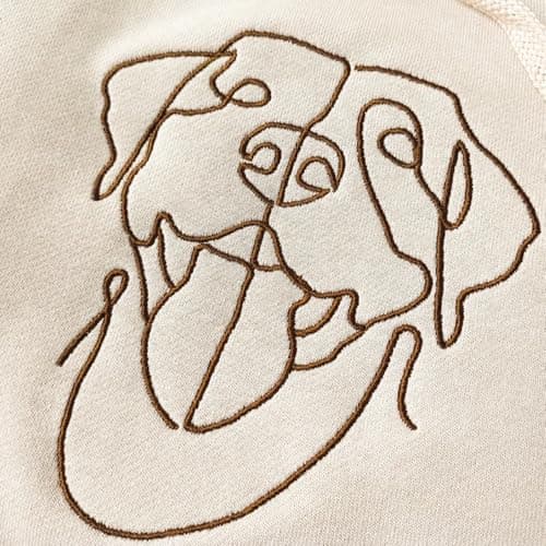 Custom Pet Embroidered Sweatshirt, Custom Dog Face Embroidered Sweatshirt, Dog Mom Sweater,Cat Sweater, Unique Gifts For Pet Lovers, Personalized Gift For Mom