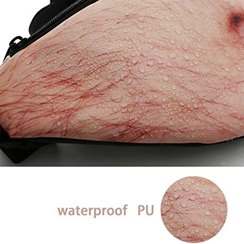 White Elephant Gifts Funny Gag Gifts,3D Men Beer Fake Belly Dad Bag Waist Packs,Waterproof Fanny Pack Unisex for Father's Day,Christmas,Stocking Stuffers for Men Boyfriend Husband Him Friend Dad