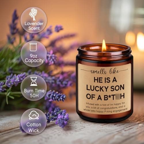 Fairy's Gift Funny Engagement Candle, Engagement Gifts, Newly Engaged Gifts Ideas, Presents for Bride, Bride to Be - Bridal Shower, Funny Wedding Presents for Engaged Friend, Sister, Daughter, Fiance