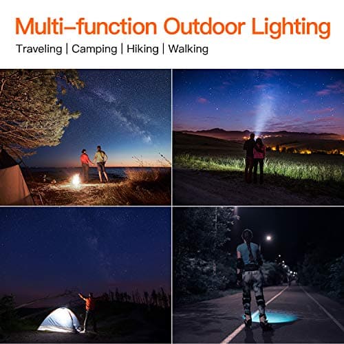 BUYSIGHT BUYSIGHT Rechargeable Spotlight,Spot Lights Hand held High lumens Large Flashlight Handheld Spotlight Lightweight and Super Bright Flashlight (Aluminium_Alloy Golden)