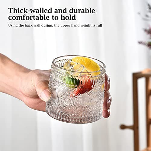 Whiskey Glass, 9 Oz No-lead Crystal Rotating Japanese Whisky Tumbler, gift box for Scotch,Bourbon,Vodka,whiskey etc, for Parties, Bars, Restaurants and Families etc