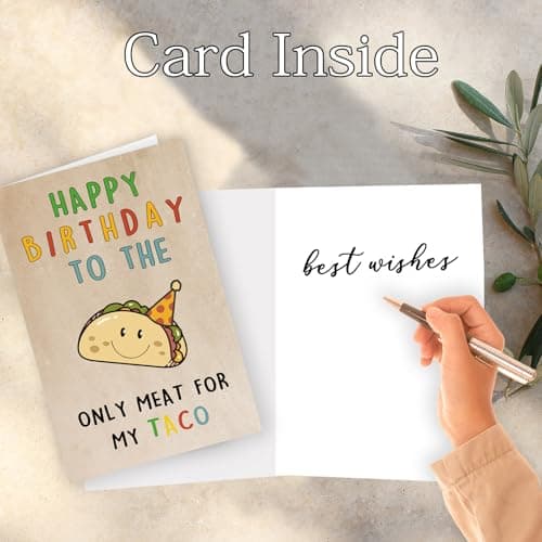 Funny Birthday Cards for Men, Birthday Gifts for Him, Romantic Husband Boyfriend Birthday Decorations Ideas